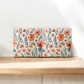 Terracotta-Wildblume Rustic Boho Wall Akzent Fliese