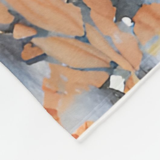 Terracotta-Wildblume Rustic Boho Wire for Spring Fleecedecke (Ecke)