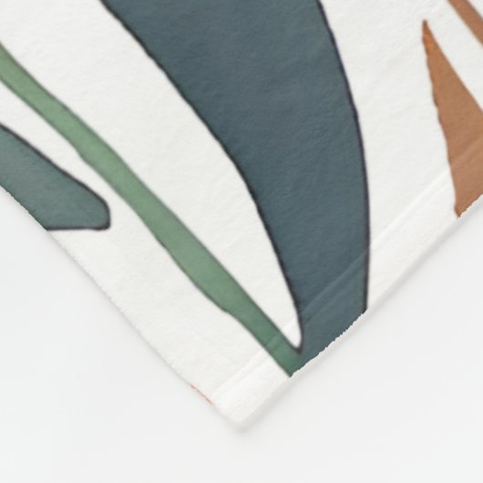 Terracotta-Wildblume Rustic Boho Wire for Spring Fleecedecke (Ecke)