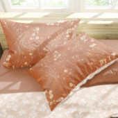 Terracotta-Wildblumen Kissenbezug