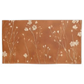 Terracotta-Wildblumen Kissenbezug (Vorderseite-Links)