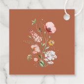 Terracotta-Wildblumen Meadow Willkommensgeschenk-T Geschenkanhänger (Rückseite)