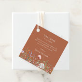 Terracotta-Wildblumen Meadow Willkommensgeschenk-T Geschenkanhänger (Beispiel)