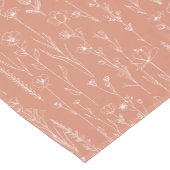 Terracotta Wildflower Baby Shower Table Runner Kurzer Tischläufer (Ecke)