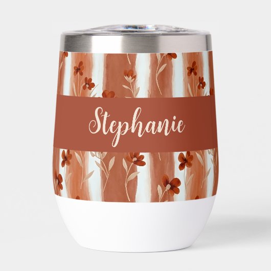 Terracotta Wildflower Personalized Boho (Vorderseite)