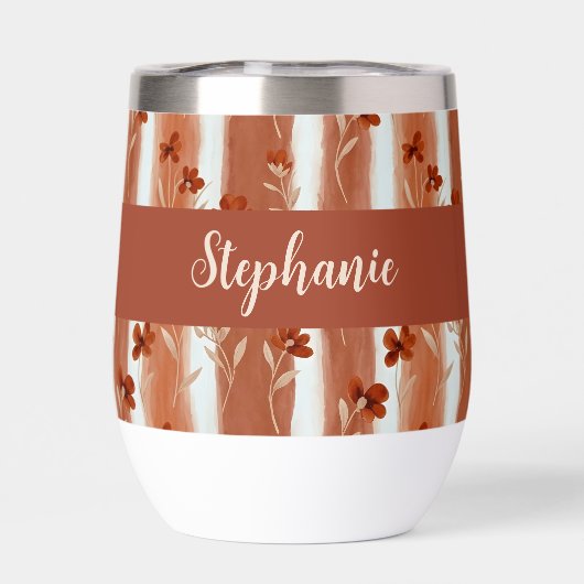 Terracotta Wildflower Personalized Boho (Rückseite)