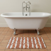 Terracotta Wildflower Stripe Badematte