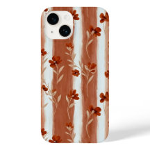 Terracotta Wildflower Stripe