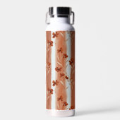 Terracotta Wildflower Stripe Insulated Bottle Trinkflasche (Vorne)