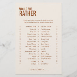 Terracotta würde sie eher Brautparty spielen