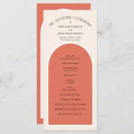 Terracotta-Wüste Erde tönt Simple Modern Arch