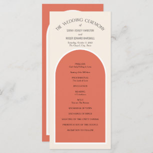 Terracotta-Wüste Erde tönt Simple Modern Arch