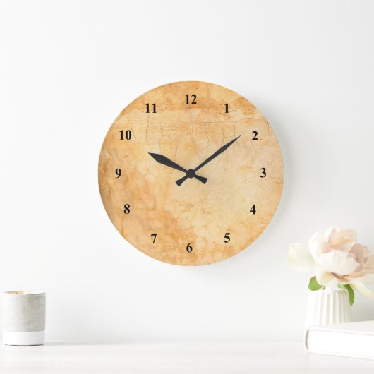 Terracotta-Ziegelwand Große Wanduhr (Zuhause)