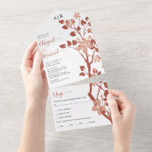 Terracotta Zweig mit Blume Hochzeit