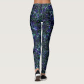 Terraform Garden Green Galaxy Glitzer CUSTOM Leggings (Rückseite)