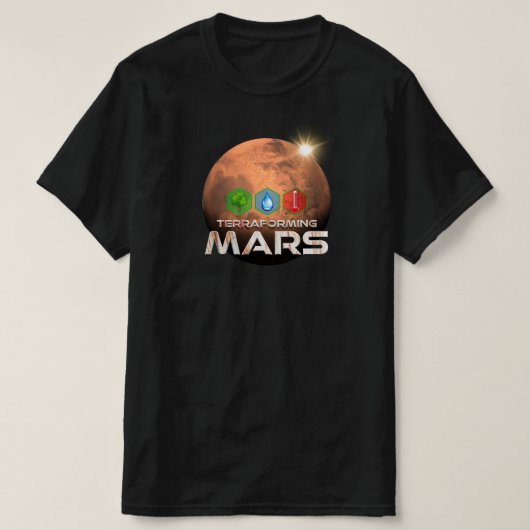 Terraforme Mars 3 Hauptkonzepte T-Shirt (Design vorne)