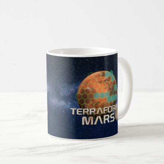 Terraforming Mars Hex Map Kaffeetasse (VorderseiteRechts)