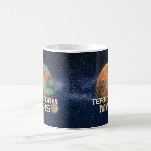 Terraforming Mars Hex Map Kaffeetasse (Mittel)