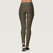 Terrain Pattern Blue 01bx4 Brown BG Leggings (Rückseite)