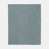 Terrain Pattern Blue 01bx4 Gray BG Fleecedecke (Vorderseite)