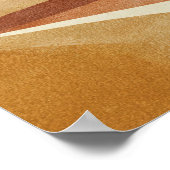 Terrakotta-Abstraktes Landschaftswandkunst  Poster (Ecke)