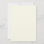 Terrakotta-Amblatt-Hochzeit Einladung (Rückseite)