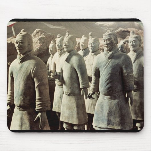 Terrakotta-Armee, Qin-Dynastie, 210 BC; Krieger Mousepad (Vorne)