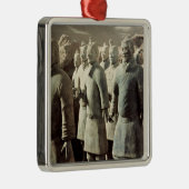 Terrakotta-Armee, Qin-Dynastie, 210 BC; Krieger Silbernes Ornament (Rechts)