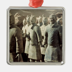 Terrakotta-Armee, Qin-Dynastie, 210 BC; Krieger Silbernes Ornament