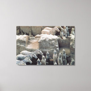 Terrakotta-Armee, Qin-Dynastie, 210 BC Leinwanddruck