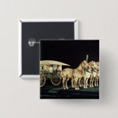 Terrakotta-Armee, Qin-Dynastie Button (Vorne & Hinten)