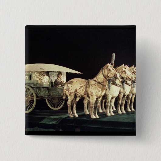 Terrakotta-Armee, Qin-Dynastie Button (Vorderseite)