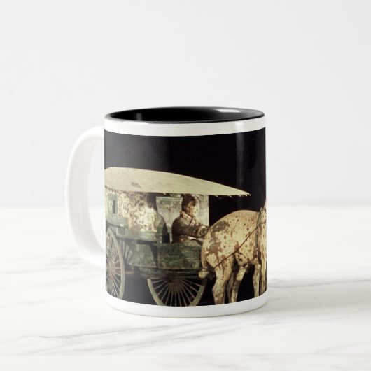Terrakotta-Armee, Qin-Dynastie Zweifarbige Tasse (Vorderseite Links)