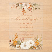 Terrakotta auf dem Herbst Acryleinladungen (Vorderseite)