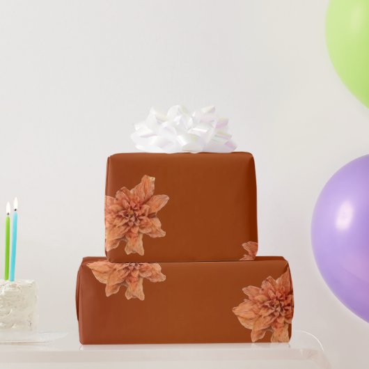Terrakotta-Blume Geschenkpapier (Partygeschenke)