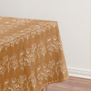 Terrakotta Blumen Boho Boheme Hochzeit Tischdecke
