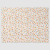 Terrakotta Blumen Botanisch Verspielt Erdig Seidenpapier (Vorderseite)