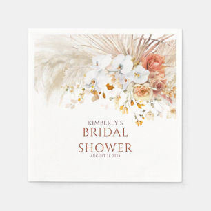 Terrakotta-Blumen Pampasgras für jedes Ereignis Serviette