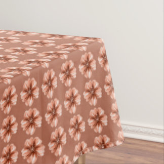 Terrakotta-Blumen-Wiederholungsmuster-Tischdecke Tischdecke