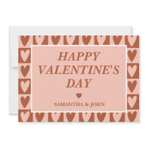 Terrakotta-Boho-Herzen Valentinsgeschenk