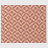 Terrakotta-Boho-Herzen Valentinsgeschenk Geschenkpapier (Flach)