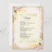 Terrakotta-Boho-Hochzeit Einladung (Rückseite)