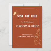 Terrakotta-Boho-Hochzeit - Save-the-Date Save The Date (Vorderseite)