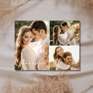 Terrakotta-Boho-Hochzeitsfoto-Dankeschön-Postkarte Postkarte