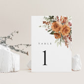 Terrakotta-Boho-Rosen-Blumen-Hochzeitstisch-Nummer