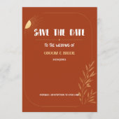 Terrakotta Boho Save The Date (Vorderseite)