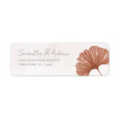 Terrakotta Botanical Ginkgo Hochzeit (Vorne)