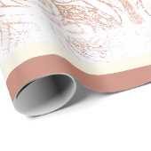 Terrakotta-Botanik-Swirle Geschenkpapier (Rolleneckpunkt)