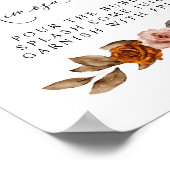 Terrakotta-Brennendes Orange  Mimosa-Bar für die B Poster (Ecke)