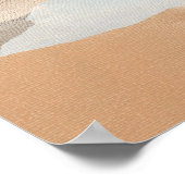 Terrakotta-Canyons-Fluss-Abstrakt-Wandkunst Poster (Ecke)